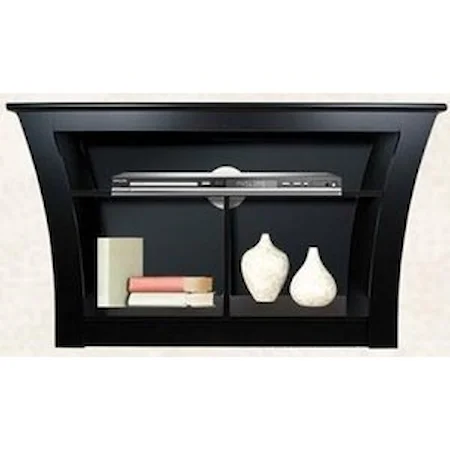 Contemporary Style Entertainment Table with Open Compartments